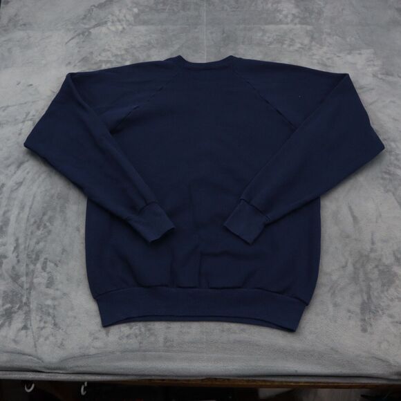 Scream Stars Sweatshirt Mens XL Blue Long Sleeve Crew Neck Print Knit Pullover - Picture 14 of 16